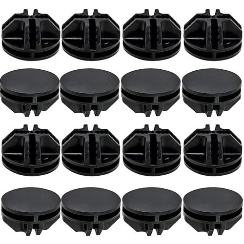 Bonsicoky 16 Pcs Black Plastic Connector, Wire Grid Cube Connector for Modular Closet Storage Organizer and DIY Wire Cube Storage Unit - color: Black