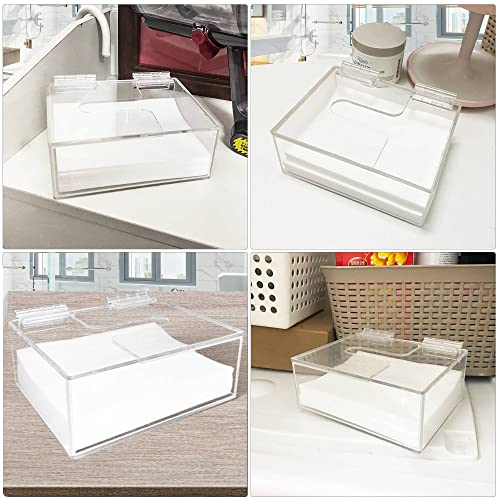 Earth Breeze Laundry Detergent Sheets Organizer - Clear Acrylic Dispenser with Lid for Laundry Room