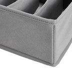 Amazon Basics Underwear Drawer Organizer Dividers for Closet Organization and Storage, Fits Perfectly in Dresser, 2-Pack, Gray | Pack of 2 - size: Pack of 2