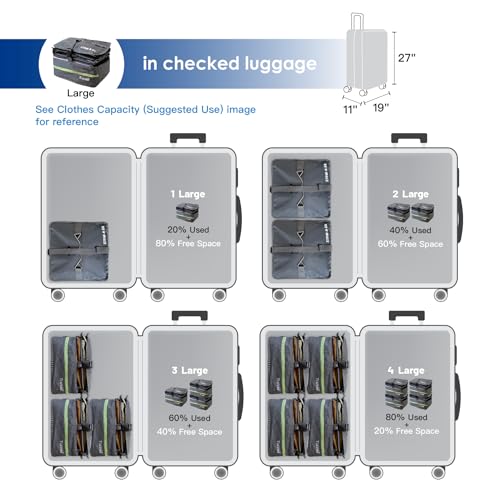 Grand Fusion Stow-N-Go Packing Organizer for Luggage, Portable Hanging Travel Shelves, Carry-On Closet, Hanging Packing Cubes, Collapsible Carry-On Organizer for Cruises & Hotels. Dark Gray - L - color: Dark Gray, size: L = (L) 11.8" x (W) 11.8"