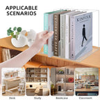 Clear Acrylic Magazine Rack, Vertical File Holder, Desk Organizer Storage Stand for Office, 4 Pack - color: Clear4