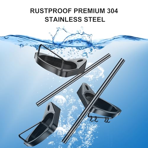 HAMITOR Corner Shower Caddy Tension Pole: Adjustable Stainless Steel Shower Organizer 4 Tier Shelf for Bathroom Bathtub Shampoo - Floor Standing Rack Bath Storage Holder with Rust Proof Rods - Black - color: Black