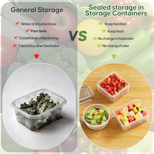 62 PCS Large Food Storage Containers with Lids Airtight (31 Lids &31 Containers) - Leakproof Meal-Prep Containers for Kitchen Storage Reusable Plastic Microwave/Dishwasher Safe with Labels & Pen - color: 31 Pack
