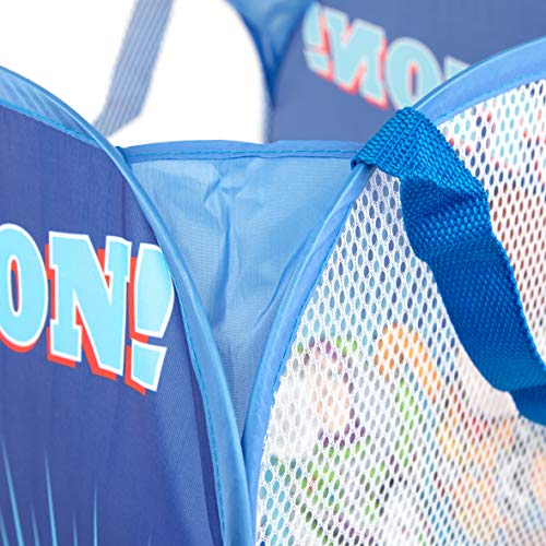 Jay Franco Disney Pixar Toy Story Pop Up Hamper - Mesh Laundry Basket/Bag with Durable Handles - Features Woody, Buzz Lightyear & Forky (Official Disney Product) - color: Toy Story
