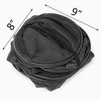 2 pop-up Laundry Hamper, Foldable mesh Laundry Baskets (Each with 2 Reinforced Handles), Black …… - color: Black(2 pcs)