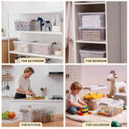 ITYLIFE CITYLIFE 6 Packs 17 QT Plastic Storage Bins with Lids Large Stackable Storage Containers for Organizing Clear Storage Box for Garage, Closet, Classroom, Kitchen - size: 17 Qt. - 6 Packs