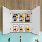Sorbus Food Storage Containers - Pack of 6 - Air Tight, Four-Way Snap Lids Keeps Food Fresh - Store Cereal, Pasta, Flour, Nuts, Candy - Durable Plastic Kitchen Pantry Bins - size: 6 Pack