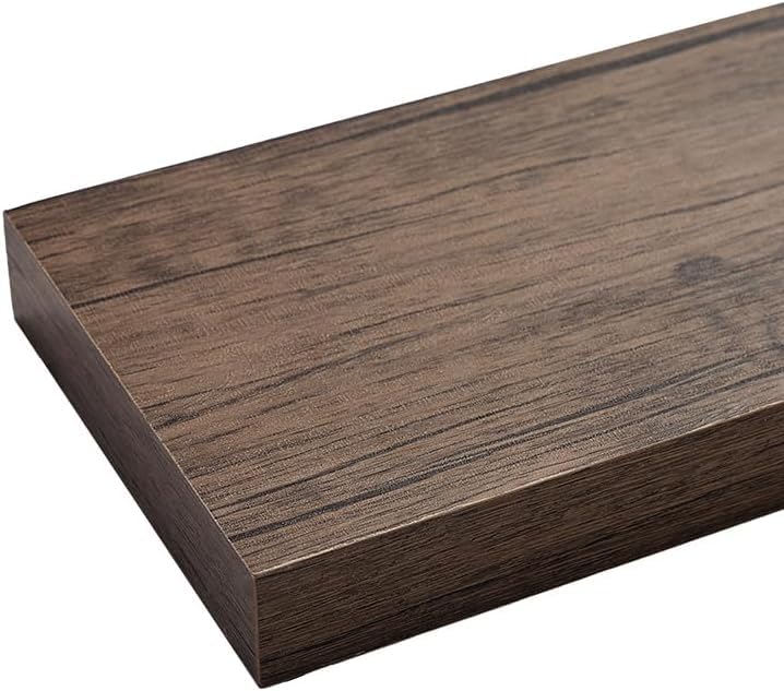 Floating Shelves for Wall, Bathroom Shelves Over Toilet, Wall Shelves & Book Shelf for Room, Hanging Shelf, Modern Wooden Mounted Floating Shelves, 24x7x1.5 in (Smoke Gray, Set of 2) - color: Smoke Gray, size: 24"(set of 2)