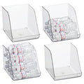 iDesign Plastic Water Bottle Organizer for Fridge, Clear Bottle Holder for Kitchen and Pantry, 4-Pack - style: Pack of 4- Tall