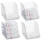 iDesign Plastic Water Bottle Organizer for Fridge, Clear Bottle Holder for Kitchen and Pantry, 4-Pack - style: Pack of 4- Tall