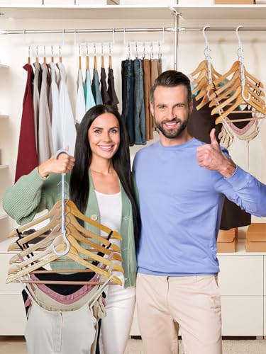 HOUSE DAY White Magic Space Saving Hangers, Premium Smart Hanger Hooks, Sturdy Cascading Hangers with 5 Holes for Heavy Clothes, Closet Organizers and Storage, College Dorm Room Essentials 10 Pack - color: White, size: 10 Pack