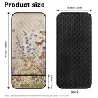 Butterfly Daisy Lavender Print Couch Arm Covers Dust Proof Recliner Armrest Organizer Polyester Sofa Arm Covers with 2 Side Storage Pocket for Magazine, Remote, Phone, Books - color: Butterfly Daisy Lavender