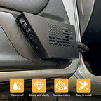 MAIKER Metal Front Door Storage Box, Door Side Insert Organizer Box Pockets for 2007-2018 Jeep Wrangler JK JKU 2/4 Door 2pcs(Black) - size: JK/JKU Front