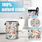 Cute Woodland Animal Laundry Basket, Laundry Hamper Collapsible Oxford Cloth with Handle Clothes Toy Storage Bin for Bathroom Laundry Room Bedroom 15.7 X 20 Inch - color: Cute Woodland Animal