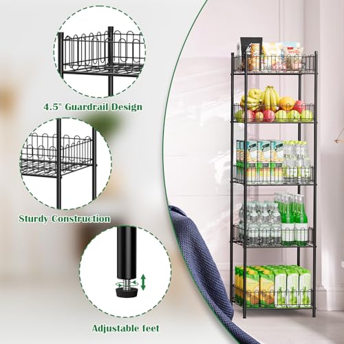 OYEAL Soda Can Organizer for Pantry 5 Tier Water Bottle Organizer Holder for Tumbler Travel Mug Cup, Freestanding Can Storage Organizer for Pantry Kitchen Living Room Organization - size: 5-Tier