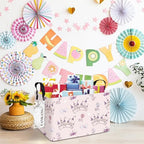 FANKANG Storage Bins, Nursery Hamper Canvas Laundry Basket Foldable with Waterproof PE Coating Large Storage Baskets for Kids Boys and Girls, Office, Bedroom, Clothes,Toys(Rec-Princess Castle - color: Rec-Princess Castle