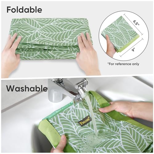 BALEINE Extra Large Storage Tote with Zippers & Carrying Handles, Heavy-Duty Oxford Fabric Moving Bags for Laundry, Space Saving, Storage, Antique Foliage - color: Antique Foliage, size: 1-Pack
