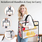 SpaceTrove Clear Clothes Storage Bags, 6 Pack Closet Organizers and Under Bed Storage Containers, Foldable Moving Bags with Zippers for Comforter, Blanket, Bedding, Duvet, PVC Packing Bags 40L - size: 40L