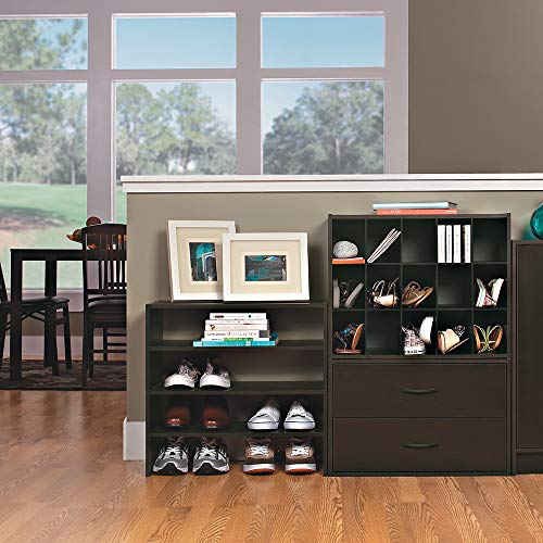 ClosetMaid 8995 Stackable 24in. Wide Horizontal Organizer, Espresso - color: Espresso, size: 24 inch