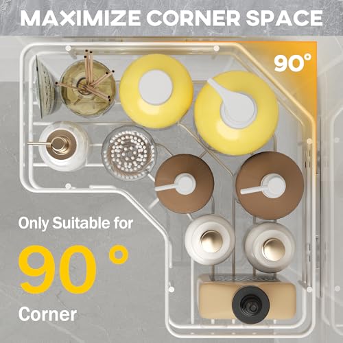 MAXIFFE 3 Pack X-Large Corner Shower Caddy with Soap Holder, Large Capacity Sturdy Easy Install No Drilling Stainless Steel Hold 40 LB Shower Organizer Shelves Rack for Family Renters Bathroom, White - color: White XL
