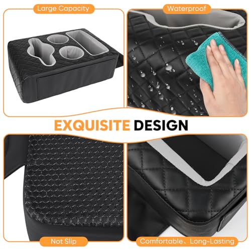 Back Seat Cup Holder for Car, Truck Bed Organizer, Car Truck Boat Organizer, Couch Cup Holder Expander Tray Holds Fit for Coffee Drink Food Snacks Remote with Side Pockets - style: Extended Style