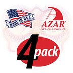 Azar Displays 250055 Clear Plastic Wall Mount File Holder with Suction Cups, 4-Pack - color: CLEAR, style: Suction Cup