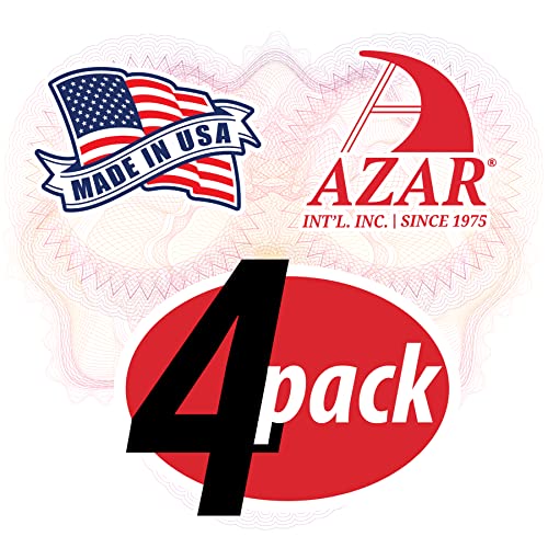 Azar Displays 250055 Clear Plastic Wall Mount File Holder with Suction Cups, 4-Pack - color: CLEAR, style: Suction Cup