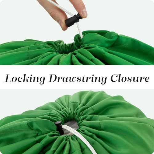Nylon XL Laundry Bag - Locking Drawstring Closure, Machine Washable, These Large Bags Will Fit a Laundry Basket and Strong Enough to Carry up to Two Loads of Clothes (Green | 30" x 40") - color: Green, size: 30" x 40"