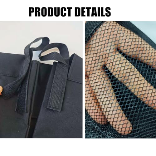 Hanging Bedside Caddy, Bedside Organizer Bunk Bed Storage Bag Hanging Pocket for Camp Dorms & Hospital Bed Rails More (Black 4 Pockets)