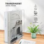 Clear Acrylic Magazine Rack, Vertical File Holder, Desk Organizer Storage Stand for Office, 2 Pack - color: Clear2