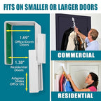 Wonder Hanger Over The Door 3-Pack Organizer for Clothes Hangers, Space-Saving Cascading Hanger Hooks, White - size: 3-Pack