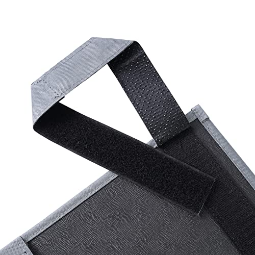 Zafit Hanging Bedside Caddy, Bedside Storage Organizer for Magazine, Phone, Remote control (Classic 4 Pockets-Grey)