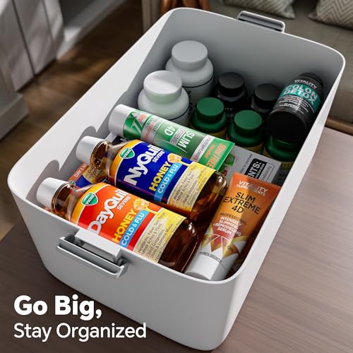 CTIME 3-Tier Medicine Organizer with Pill Case - Portable Pill Case & Empty First Aid Kit for Home, Travel, RV, School, Dorm, Ideal Elderly, Father Gift - size: 3 Tier Medicine Organizer Set