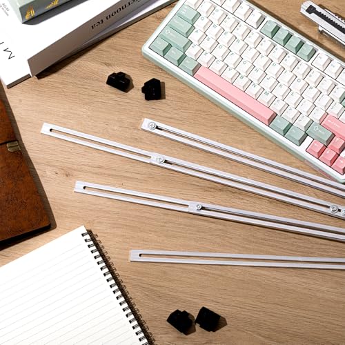 12 Pcs Metal Adjustable File Cabinet Rails Set Include 8 Hanging File Rail Clips 4 Cabinet Dividers Bars Suitable for Cabinets with Drawer Thickness Less Than 1/8 Inch(Silver,18-32.5 Inch) - color: Silver, size: 18-32.5 Inch