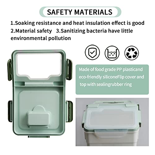 2 Pack Rice Storage Container with Measuring Cup 50 lb Flour Storage Container with Wheels, BPA Free Food Storage Container Dog Cat Food Bin Set for Dry Food Sugar, Cereal(Green) - color: Green 2Pack 50Lb