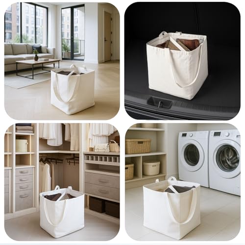 MCPINKY Clothes Hanger Organizer Bag, Hanger Triangle Storage Bag with Handles for Closet Laundry Rooms Wardrobe Drying Rack