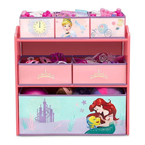 Delta Children Design & Store 6 Bin Toy Storage Organizer, Disney Princess - color: Disney Princess