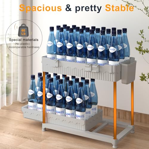 Sevenblue 3 Pack Under Sink Organizers, 2-Tier Multi-Use Kitchen and Bathroom Organizers and Storage with Sliding Drawers, Bathroom Cabinet Organizer (Gray, 12.8 Inch) - color: Gray, size: 12.8 Inch