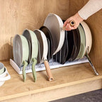 YouCopia StoreMore Expandable Cookware Rack with Tall Steel Wires, 12.5"-22" Wide Adjustable Pan Organizer for Kitchen Cabinet Storage, Premium Edition - size: Expandable Premium