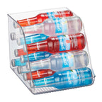 iDesign Water Bottle Organizer for Fridge - Clear - Made in USA - style: Pack of 1- Tall