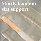 VERONLY Hanging Shoe Organizer for Closet with 8 Shelves,Mesh Pockets-Wider Hanging Shelves for Shoes,Clothes,Hats With Sturdy Bamboo-Supported Design (Beige) - style: Beige Bamboo Hanging