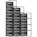 DUMOS Clear Shoe Storage Boxes, 15-Pack Plastic Stackable Shoe Containers with Lids, Display Sneaker Case Organizer for Closet, Under Bed, Entryway,Black (Fit Size 9)
