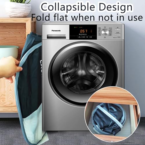 Foldable Pop Up Laundry Hamper, 2 Section Laundry Basket, Dirty Clothes Hampers Sorter Basket for Laundry, Cruise, Bedroom, College Dorms (Black Beige) - color: 2 Compartments - Black Beige