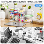 Acrylic Makeup Organizer with 13 Drawers, Bathroom Counter Organizer, Acrylic Organizers, Desk Organizer, Office Supplies, Storage Drawers for Cosmetic, Pencil, Coffee, etc 3 Pack - size: 13 Drawers
