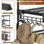 Shoe Rack - 5-Tier Shoe Organizer, Sturdy Shoe Storage Shelf, Perfect for Front Door Entrance, Closet & Entryway, Easy to Assemble, DIY Layering Options (L - 5 Tier) - size: 5 Tiers