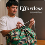 Nylon Laundry Bag - Locking Drawstring Closure and Machine Washable. These Bags will Fit a Laundry Basket or Hamper and Strong Enough to Carry up to Three Loads of Clothes. (Camouflage) - color: Camouflage, size: 22" x 32"