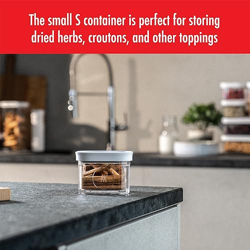 ZWILLING Fresh & Save Cube Box, Plastic, Airtight Dry Food Storage Container, Small Cube, S Container, .34-qt - size: 1 Piece S