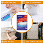2 PK 4Mil Heavy Duty Full/Twin XL/Twin Mattress Bags for Moving,Clear Plastic Mattress Bags for Storage, Full/Twin Mattress Cover for Moving - size: Full/Twin XL,2 Pack, style: Heavy-Duty Protection (4 Mil Thick)