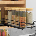 BOIVSHI Pull Out Spice Rack Organizer for Cabinet, Heavy Duty Slide Out Spice Rack Organizer for Kitchen Cabinets and Pantry, Fits Spices, Sauces, Canned Food (4.5''Wx10.5''Dx2.5''H) - size: 1 Tier,4.5''Wx10.5''Dx2.5''H