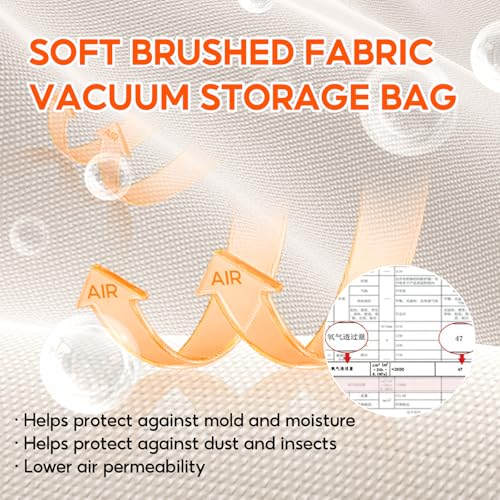 Storage Bags for Clothing - 14.8 Gal Space Saver Collapsible Vacuum Storage Boxes with Lids, Stackable Storage Bins, Large blanket Storage Bags for Comforter, Sweaters & Cashmere(4-Pack)